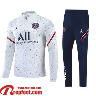 Survetement de Foot PSG blanche Homme 21 22 TG228