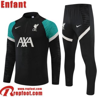 Survetement de Foot Liverpool le noir Enfant 21 22 TK230