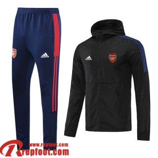 Coupe Vent - Sweat a Capuche Arsenal le noir Homme 21 22 WK55