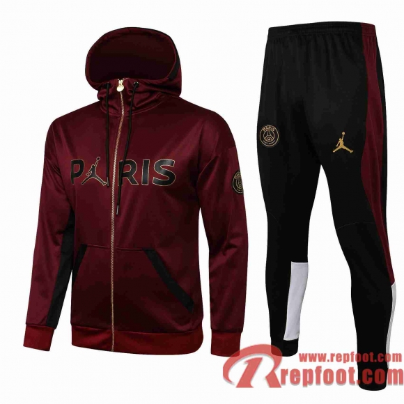 PSG Veste Foot Sweat a Capuche Bordeaux 21 22 JK33