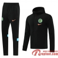 Inter milan Veste Foot Sweat a Capuche noir 21 22 JK37