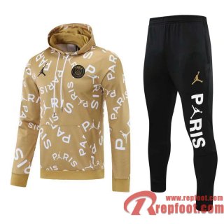 Pairs Jordan Sweatshirt Foot jaune 21 22 SW04