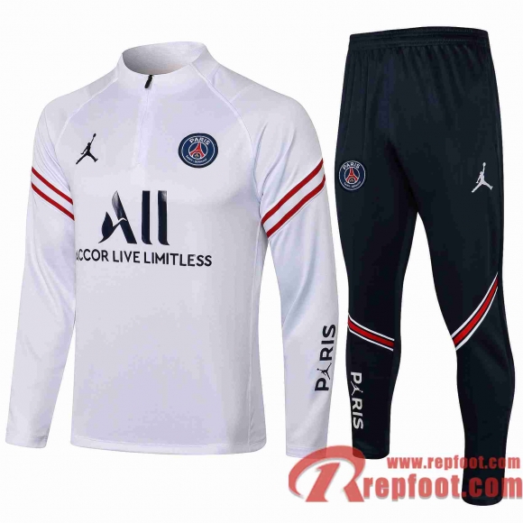 PSG Survetement de Foot blanc 21 22 TG09