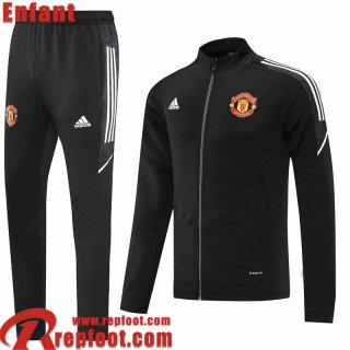 Manchester United Veste Foot le noir Enfant 22 23 TK248