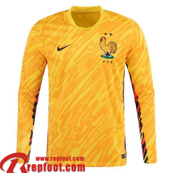 France Maillot De Foot Gardiens De But Manche Longue Homme EURO 2024 TBB321