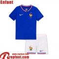 France Maillot De Foot Domicile Enfant EURO 2024