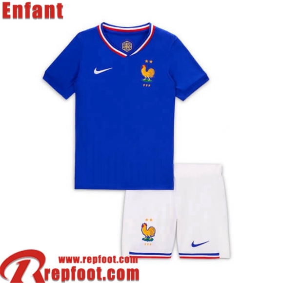 France Maillot De Foot Domicile Enfant EURO 2024