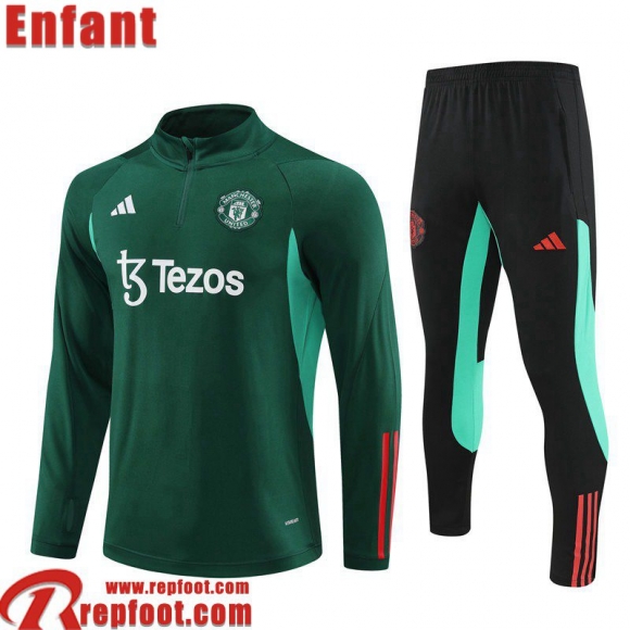 Manchester United KIT: Survetement de Foot Enfant 23 24 C183