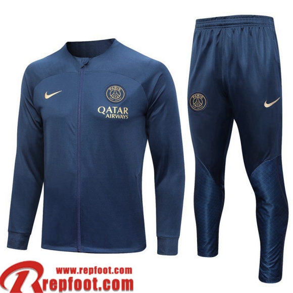 Veste Foot PSG bleu Homme 2023 2024 JK703