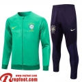 Veste Foot Bresil vert Homme 2023 2024 JK706