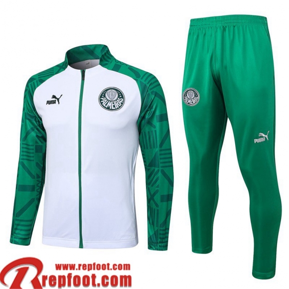Veste Foot Palmeiras blanc vert Homme 2023 2024 JK707