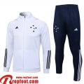 Veste Foot Cruzeiro Blanc Homme 2023 2024 JK708