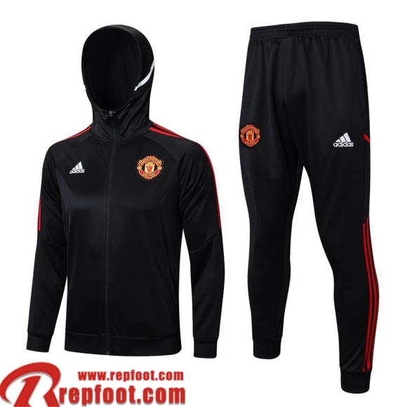 Veste Foot - Sweat A Capuche Manchester United noir Homme 2023 2024 JK713 Veste Foot - Sweat A Capuche Manchester United noir Homme 2023 2024 JK713