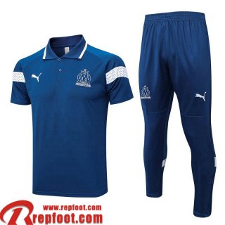 Polo foot Marseille bleu Homme 2023 2024 PL634