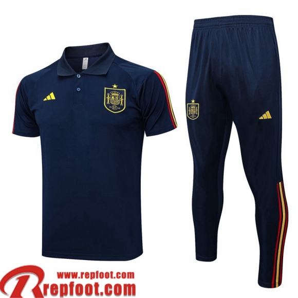 Polo foot Espagne bleu marine Homme 2023 2024 PL635