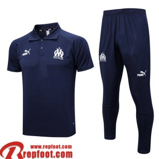 Polo foot Marseille bleu marine Homme 2023 2024 PL639