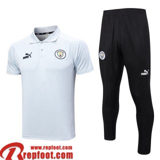 Polo foot Manchester City Blanc Homme 2023 2024 PL640