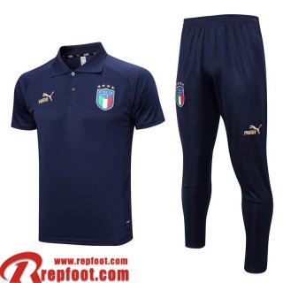 Polo foot Italie bleu marine Homme 2023 2024 PL642