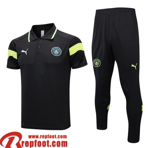 Polo foot Manchester City noir Homme 2023 2024 PL649