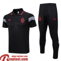 Polo foot AC Milan noir Homme 2023 2024 PL654