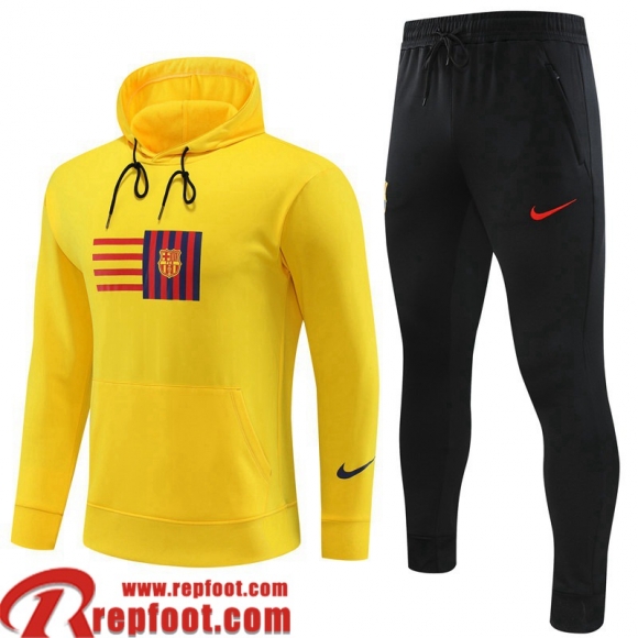Sweatshirt Foot Barcelone jaune Homme 2023 2024 SW62  Sweatshirt Foot Barcelone jaune Homme 2023 2024 SW62