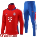 Survetement de Foot High Collar Bayern Munich rouge Homme 2022 2023 TG706