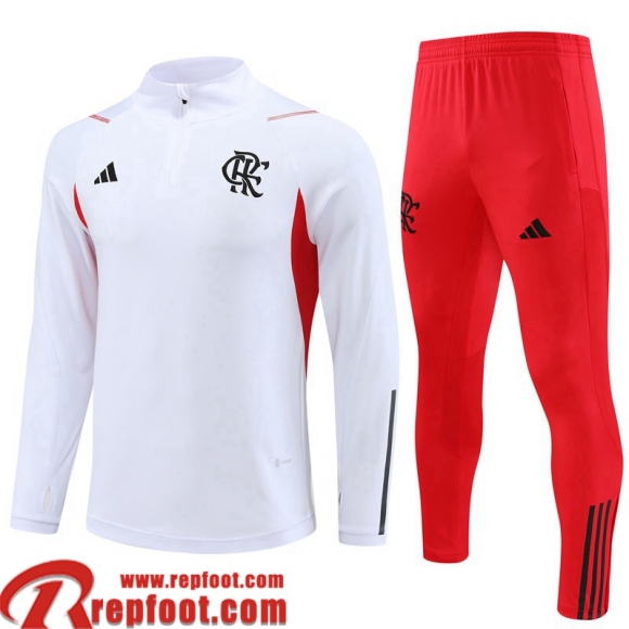 Survetement de Foot Flamengo Blanc Homme 2022 2023 TG710