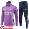 Survetement de Foot High Collar Real Madrid Violet Homme 2022 2023 TG716