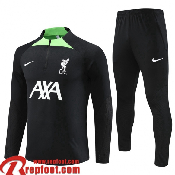 Survetement de Foot Liverpool noir Homme 2022 2023 TG724