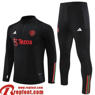 Survetement de Foot Manchester United noir Homme 2022 2023 TG728