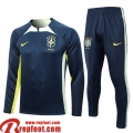 Survetement de Foot Bresil bleu Homme 2023 2024 TG735