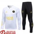 Survetement de Foot PSG Blanc Homme 2023 2024 TG737