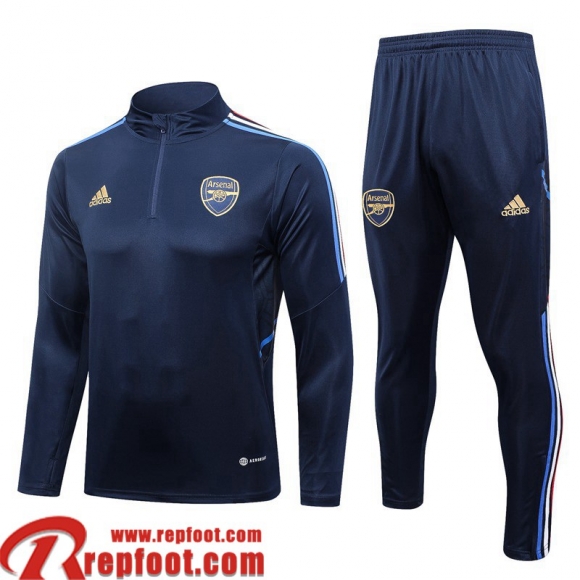 Survetement de Foot Arsenal bleu marine Homme 2023 2024 TG739