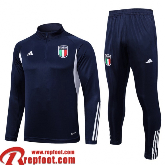 Survetement de Foot Italie bleu marine Homme 2023 2024 TG741