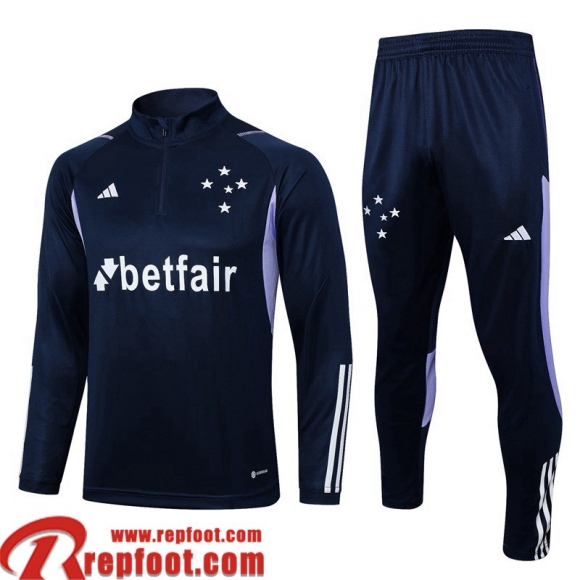 Survetement de Foot Cruzeiro bleu Homme 2023 2024 TG745