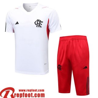 Survetement T Shirt Flamengo Blanc Homme 2023 2024 TG756