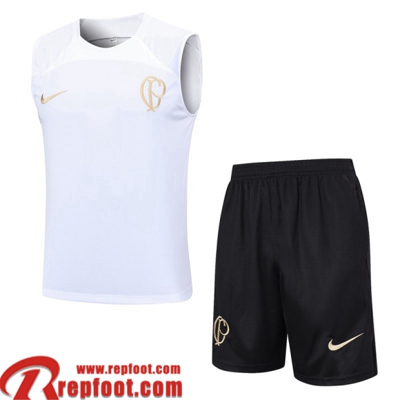 Survetement Sans manches Corinthians Blanc Homme 2023 2024 TG764