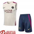 Survetement Sans manches PSG abricot Homme 2023 2024 TG765