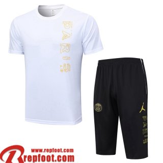 Survetement T Shirt PSG Blanc Homme 2023 2024 TG769