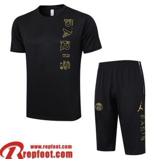 Survetement T Shirt PSG noir Homme 2023 2024 TG775