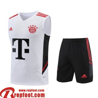 Survetement Sans manches Bayern Munich Blanc Homme 2023 2024 TG776