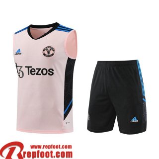 Survetement Sans manches Manchester United rose Homme 2023 2024 TG787