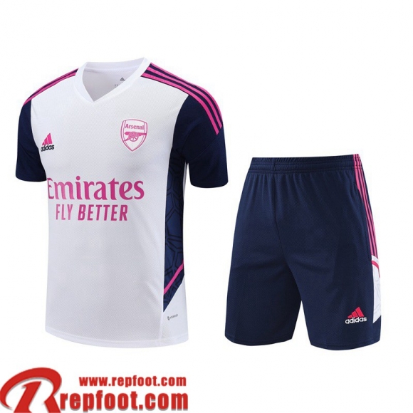 Survetement T Shirt Arsenal Blanc Homme 2023 2024 TG795