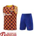 Survetement Sans manches Barcelone orange Homme 2023 2024 TG800