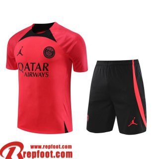 Survetement T Shirt PSG rouge Homme 2023 2024 TG809