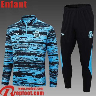 Survetement de Foot Al-Nass bleu Noir Enfant 2022 2023 TK555