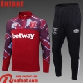 Survetement de Foot West Ham rouge Enfant 2022 2023 TK556