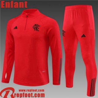 Survetement de Foot Flamengo rouge Enfant 2023 2024 TK573