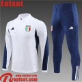 Survetement de Foot Italie Blanc Enfant 2023 2024 TK583