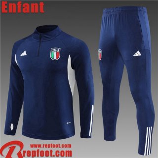 Survetement de Foot Italie bleu Enfant 2023 2024 TK584